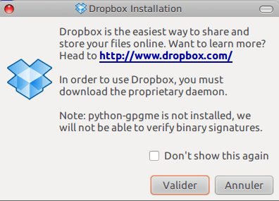 ubuntu dropbox