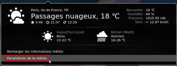 gnome extensions weather