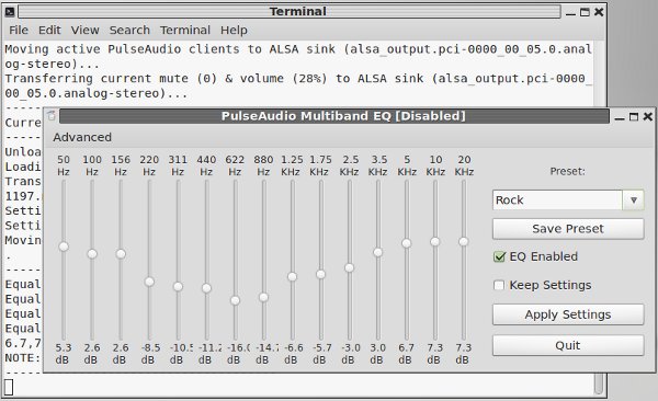 pulsaudio-equalizer-gtk